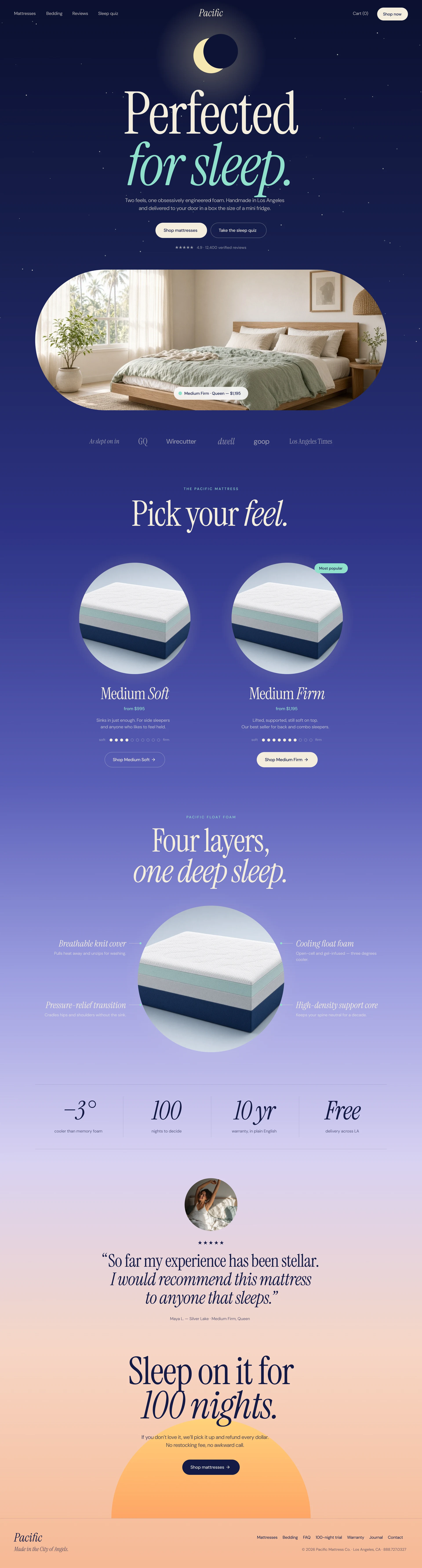 Pacific Mattress product screenshot